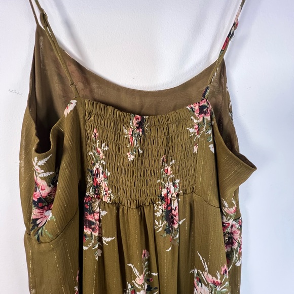 Madewell Cami Tier Midi Dress in Metallic Classic Corsage, L3323 - Picture 7 of 8